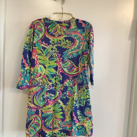 Lilly Pulitzer Blue and Green Mini Dress - Picture 7 of 9